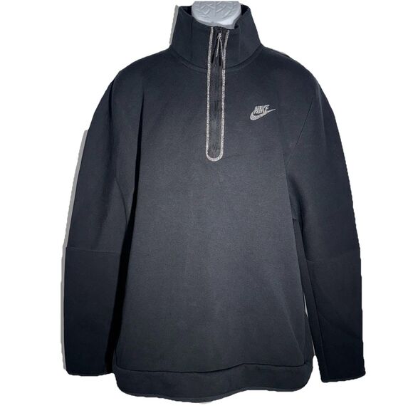 Nike Sportswear Tech Fleece Black 1/2 - Zip Pullover Sweatshirt  Men X-Large - Picture 1 of 9